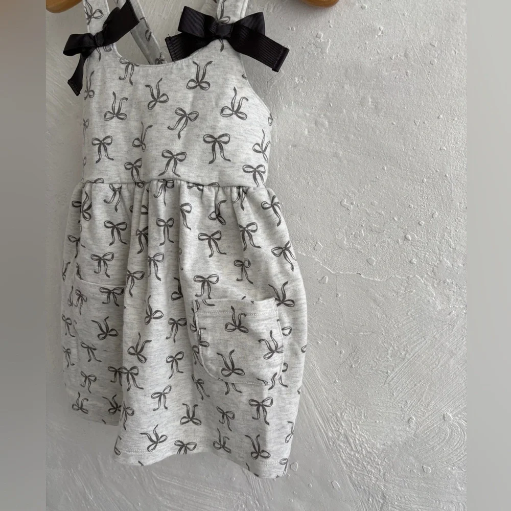 Carter's toddler girl bow print jumper dress